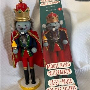 Mouse King Wooden Nutcracker - Like New in Box